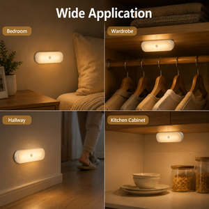 Luz Nocturna Inalámbrica con Sensor de Movimiento, Luz LED Recargable para Armario con Brillo Ajustable, 3 Modos de Color y Montaje Magnético - Product Image 4