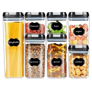 7 cái nhà và nhà bếp phụ kiện kín Rubbermaid thực phẩm lưu trữ container <span class=keywords><strong>Box</strong></span> <span class=keywords><strong>Set</strong></span> với nắp đậy, BPA free nhà bếp và quần - Product Image 4