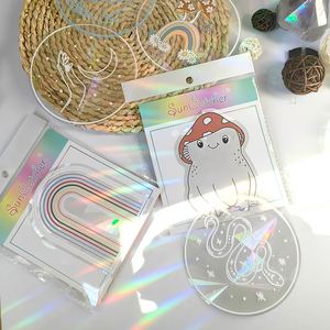 Prismatic Vinyl <b>Window</b> Prism Cling Film <b>Decals</b> Rainbow Maker Glass 3D Sun Catcher Sticker to Save Bird Decoration - Product Image 4