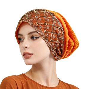 HZM-61293 Bonnets Chimio pour Femmes, Turbans Élastiques Extensibles, Chapeaux Doux pour le Cancer, Couvre-chefs, Écharpes et Bandeaux - Product Image 5