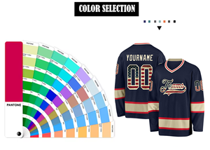 Camisetas de <span class=keywords><strong>Hockey</strong></span> Bordadas Personalizadas GOAT 23 <span class=keywords><strong>LIVE</strong></span> LEGENDARY, Uniforme de Sublimación de Equipo, Camiseta con Estampado Digital, Camiseta de <span class=keywords><strong>Hockey</strong></span> con Tela Tackle Twill - Product Image 4