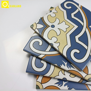 NGHỆ THUẬT Sứ Vuông Làm Bằng Tay Sơn Hoa Mẫu Gạch Xi Măng - Product Image 2