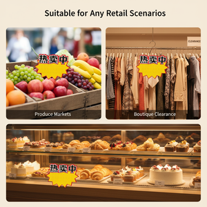Panneaux publicitaires pour les supermarchés, enseignes promotionnelles, panneaux de prix en papier, étiquettes de prix éclatantes - Product Image 3