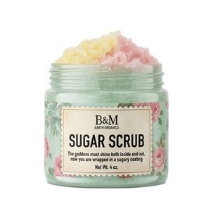 Exfoliante Corporal Suave y Luminoso, Etiqueta Privada, Exfoliante Corporal <span class=keywords><strong>de</strong></span> Azúcar <span class=keywords><strong>de</strong></span> <span class=keywords><strong>Caña</strong></span> Cruda para Piel Seca, Tratamiento con Sales <span class=keywords><strong>de</strong></span> <span class=keywords><strong>Baño</strong></span> - Product Image 2