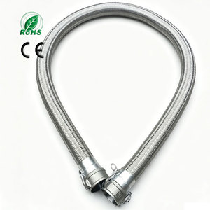 Tuyau <span class=keywords><strong>flexible</strong></span> en acier inoxydable avec tube ondulé télescopique et <span class=keywords><strong>gaine</strong></span> extérieure en silicone ignifuge pour livraison express - Product Image 3