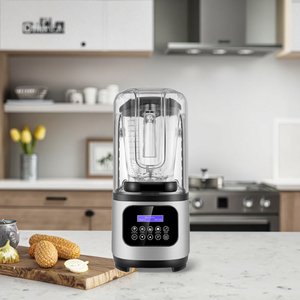 2200W Large Capacity Commercial <b>Maker</b> Ice Smoothie Blender Machine Soundproof Cover Touchpad Controls 6 Blades Ma - Product Image 3