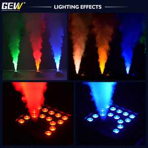 Macchina del fumo a getto rapido da 1500W con LED RGB, controllo remoto DMX512, per palcoscenici, eventi e bar - Product Image 5
