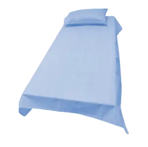 Folha médica descartável para cama CE MDR (EU) 2017/745 Papel não tecido descartável PP SMS PP+PE PVC branco azul verde
