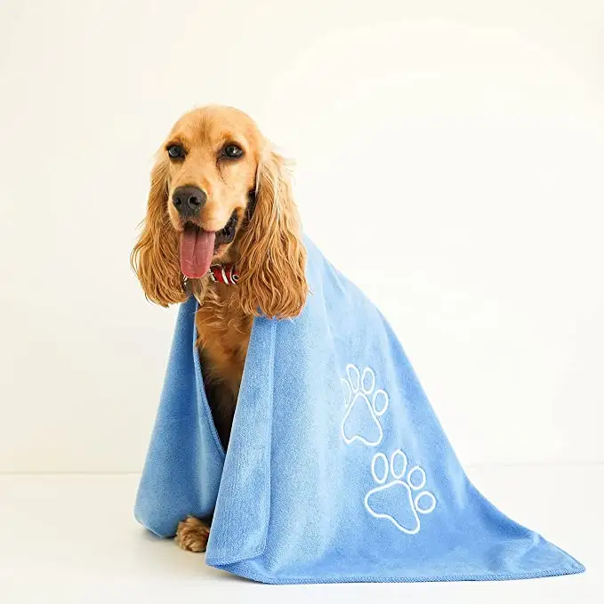 Fabrikant Oem Sneldrogend Huisdier Handdoek Hond Haar Cleaning Wasbare Handdoek Voor Hond