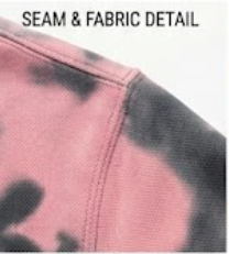 Sweat à capuche tie-dye rose et noir, marque privée, poids lourd 300 GSM |   Pull à logo personnalisé délavé à l'acide |   Sweats unisexes surdimensionnés style streetwear - Product Image 3