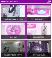 Mini machine à griffes distributrice de jouets à monnayeur, distributeur de prix d'arcade, fournisseur d'usine pour bonbons, cadeaux et jouets
