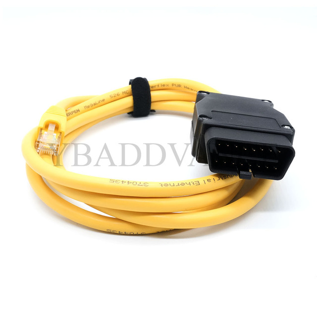 Fast Shipping 6 Inch Car Ethernet to OBD Interface Industrial Ethernet Cable for BMW
