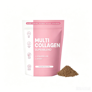 Péptidos de Colágeno OEM GMP Avanzados Hidrolizados con Ácido Hialurónico y Vitamina C en Polvo Sabor Chocolate 300g - Product Image 1