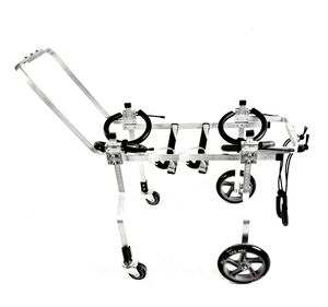 HEDY PW03 aleación de aluminio ajustable todos los tamaños 4 ruedas mascota perro gato silla de ruedas andador <span class=keywords><strong>para</strong></span> ancianos <span class=keywords><strong>discapacitados</strong></span> paralizados perro - Product Image 6
