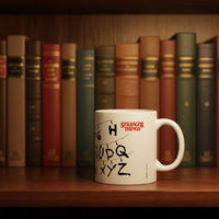 Mug Keramik Vintage Stranger Things untuk Teh, Susu, Kopi 325ml, Hadiah Kembali ke Sekolah untuk Ekspor, Produk Terlaris 2025