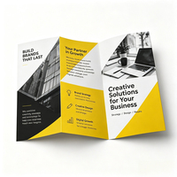 Impression offset personnalisée en gros de brochures, dépliants et prospectus pliables