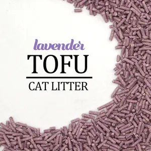 Doe Pet Manufacturer OEM Strong Clumping Tofu Cat Litter Easy Clean Plant 2mm Stripe Shape Premium 6L Eco Clean Cat Litter