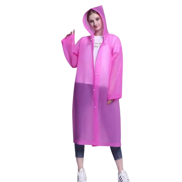 Imperméable pour adultes Poncho personnalisé vêtements de pluie imperméables de haute qualité EVA voyage imperméables pour femmes vêtements manteau de pluie en plastique PEVA