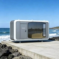 Maison préfabriquée compacte Royalstar F16 en structure acier moderne, étanche, mobile, 1 chambre, pour complexe balnéaire et immeuble de bureaux