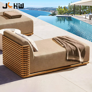 Ensemble de mobilier de <span class=keywords><strong>jardin</strong></span> en teck tout temps Cour en <span class=keywords><strong>bois</strong></span> naturel Loisirs Balcon <span class=keywords><strong>Salon</strong></span> pour Villa Hôtel Parc Salle à manger Utilisation extérieure - Product Image 3