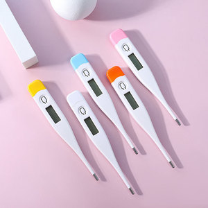 Thermomètre électronique à pointe dure pour adultes et bébés, thermomètre numérique Fahrenheit/Celsius pour la mesure axillaire - Product Image 1
