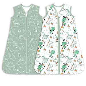 <span class=keywords><strong>Gigoteuse</strong></span> pour bébé de 0 à 6 mois, <span class=keywords><strong>TOG</strong></span> 0,5, 100% coton, fermeture éclair bidirectionnelle, couverture portable, sac de couchage pour bébé garçon et fille - Product Image 2