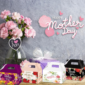 <span class=keywords><strong>Feliz</strong></span> Día DE LA MADRE Bolsas de regalo de papel Mejor mamá Favor de fiesta de cumpleaños Caja de regalo Regalos florales Galletas Cupcake Mango Caja del Día de la madre - Product Image 6