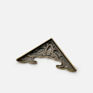 Protector de esquina de Metal para manualidades, <span class=keywords><strong>joyero</strong></span> de Bronce Antiguo, Protector de <span class=keywords><strong>pie</strong></span> de esquina, caja de madera, muebles decorativos - Product Image 3