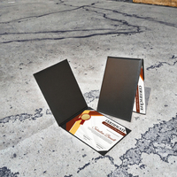 Carpeta de Presentación de Cuero PU de AP Group Industries, Impresión Digital UV con Logotipo, Funda para Diploma de Graduación, Porta Certificados de Negocios