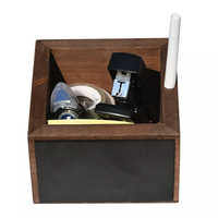 Youlike mode bureau boîte de rangement rustique bois stationnaire organisateur bureau avec craie et tableau noir tiroir organisateur meubles