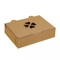 Emballages en papier kraft pour mini-cupcakes et poulet frit avec logo personnalisé, contenants alimentaires durables, résistants à l'huile, boîtes à emporter pour poulet frit