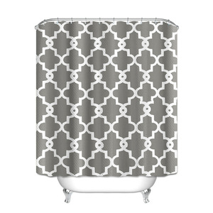 <span class=keywords><strong>Rideau</strong></span> de <span class=keywords><strong>douche</strong></span> gris moderne en tissu imperméable <span class=keywords><strong>lavable</strong></span> en machine de 72x72 pouces - Product Image 5