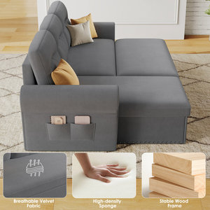 Sofá Cama Modular Cuadrado Moderno que Ahorra Espacio con Almohada, <span class=keywords><strong>Mini</strong></span> Sofá de Esponja para Sala de Estar, Muebles, Sofá Comprimido al Vacío - Product Image 5