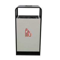 Poubelle extérieure en acier Poubelle extérieure Park Street Metal Waste Bin Commercial Recycling Dustbin Container Supplier