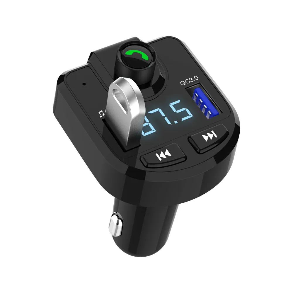 Transmisor Fm con Bluetooth para coche, Kit de reproductor Mp3 de alta calidad, resolución 3.1A, carga más rápida