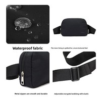 Sac banane personnalisé, sac de ceinture, sac de taille, sac de hanche, sacoche de taille en polyester, impression personnalisée, vente en gros, fabricant, usine