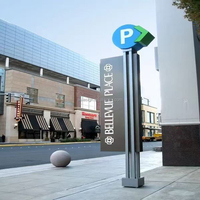 Panneaux de signalisation extérieurs personnalisés en acier inoxydable de grande taille, panneaux directionnels pour sites touristiques, parcs et routes municipales