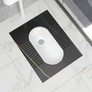 Buen <span class=keywords><strong>precio</strong></span> de fábrica, diseño moderno de mármol, losa de <span class=keywords><strong>roca</strong></span>, inodoro en cuclillas, baño, Hotel, piedra sinterizada, <span class=keywords><strong>Wc</strong></span>, sartenes en cuclillas para baño público - Product Image 1