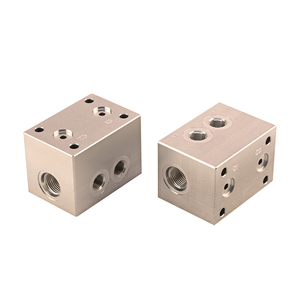 Colector hidráulico de aluminio ligero con certificado RoHS <span class=keywords><strong>Max</strong></span> 210 Bar G 1/4G 3/8 Bloque de válvula hidráulica para equipos hidráulicos - Product Image 3