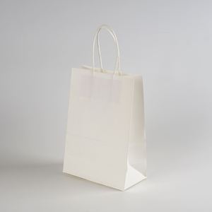 Eco-friendly Recycled Handles Paper Bags for Food Takeaway Custom Shopping Gift Craft Packaging Kraft Paper Bag with logo - Product Image 1