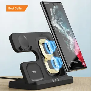 3 in 1 Wireless Charger Stand for Samsung Galaxy S23 S22 21 Ultra S20 Fast Charging Dock Station Watch 6 /5 Holder Buds2 Pro