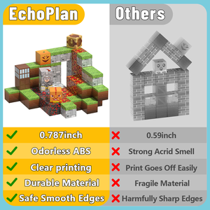 Набор магнитных строительных блоков для детей от 2 до 12 лет — развивающая STEM-игрушка для развития интеллекта — пластиковый конструктор из кубиков - Product Image 5