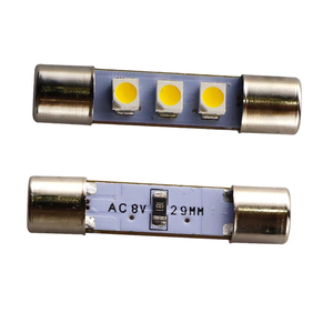 หลอดไฟ LED สีแดง AC 8V ใช้แทนหลอดไส้ 250mA เหมาะสำหรับเครื่องรับเสียงสเตอริโอวินเทจหลายรุ่น ไฟส่องป้ายทะเบียน - Product Image 1