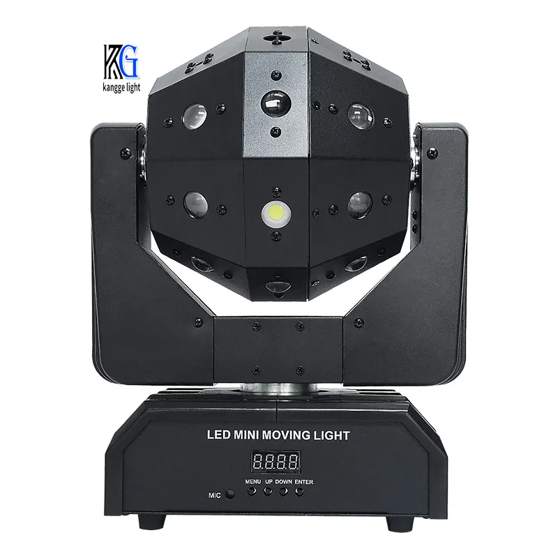 Led 16PCs * 3W Cabeza móvil Luz láser RGB 3in1 Haz de luces móviles para efectos de escenario