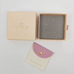 Ensemble de boîtes à bijoux avec logo personnalisé INFFY, collier, bague, bouton, pochette, sac en microfibre biodégradable de haute qualité avec cordon de serrage - Product Image 6