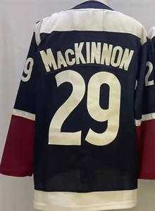 Maillot de hockey sur glace cousu pour homme Colorado 29 Nathan MacKinnon 8 Cale Makar 92 Gabriel Landeskog 96 <span class=keywords><strong>Mikko</strong></span> Rantanen Sports - Product Image 3