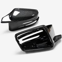 Coques de rétroviseurs latéraux en fibre de carbone sergé brillant personnalisées OEM avec ouvertures intégrées pour garnitures – Coques de rétroviseurs automobiles