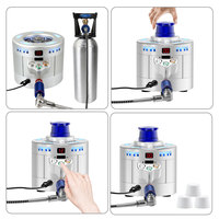 Machine à glace sèche portable 2 en 1 avec fonction de fabrication de glace sèche et de refroidissement du verre
