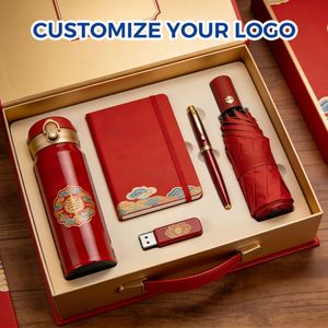Caja de Regalo Promocional China con Logotipo Personalizado, Diseño Moderno en Cuero PU para Clientes Empresariales - Año Nuevo/Navidad Oficina - Product Image 3