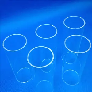 हीटर के लिए एचएम हीटिंग प्रतिरोधी क्वार्ट्ज ग्लास ट्यूब उच्च गुणवत्ता पॉलिश स्पष्ट क्वार्ट्ज ट्यूब